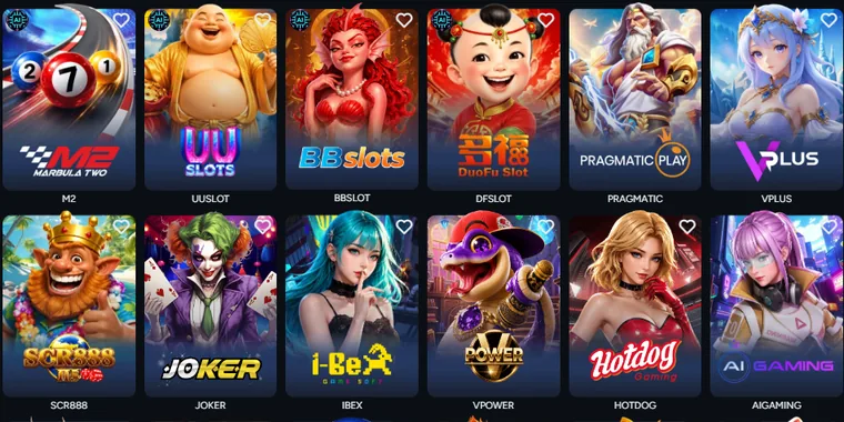 Tab Slot di lobi AIPLAY: jubin pembekal M2, UUSlot, BBslots, DuoFu, Pragmatic Play, VPlus, SCR888, Joker, iBex, VPower, Hotdog, AI Gaming, Pegasus, Lucky365, Playtech, JILI, JDB dan Microgaming